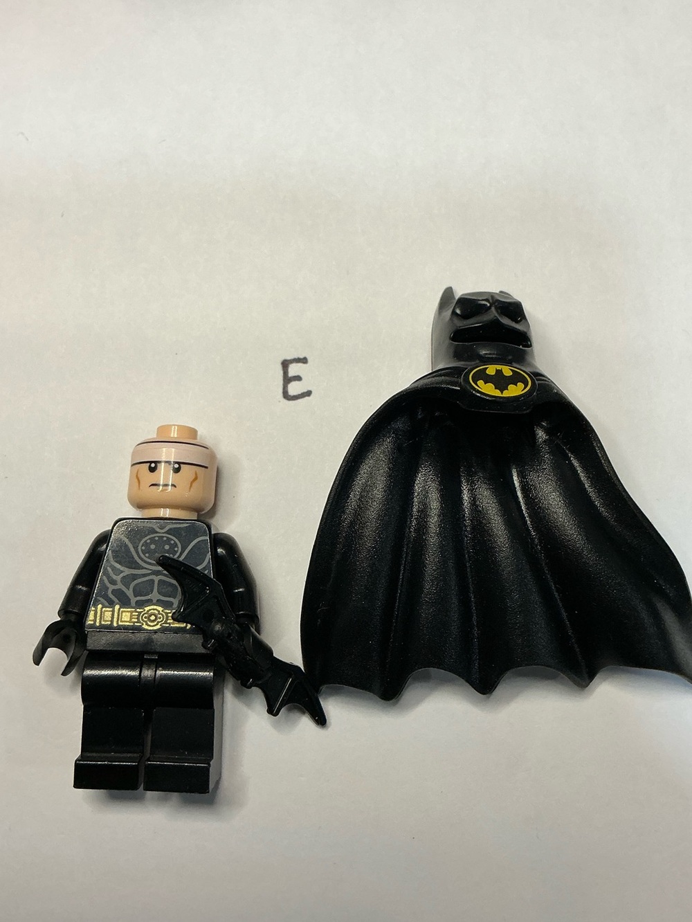 molded black LEGO Batman cape